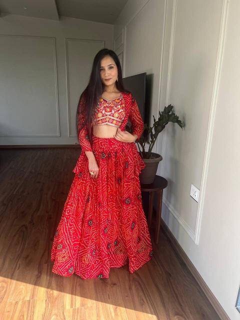 Ram 053 bandhrej Bridal lehenga choli in Surat